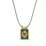 FASHIONABLE AND SIMPLE COLORFUL PENDANT NECKLACE_CWMM3915