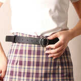CLASSIC SIMPLE BELT WITH ALLOY ROUND BUCKLE_CWABE0402