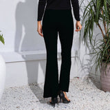Tight Floor Length High Waisted Slightly Flares