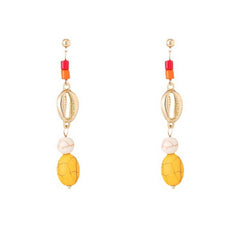 FASHION NATURAL STONE SHELL EARRINGS FOR WOMEN_CWAJE2955