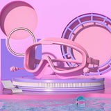 PRO HD SWIM GOGGLES CAP SET ANTI FOG ADULT_CWMM6641