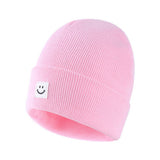 CHILDRENS SMILEY BABY ALL MATCH CUTE KNITTED HAT_CWAH1749