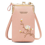 EMBROIDERED MINI CELL PHONE CROSSBODY BAG WALLET_CWAB1634