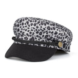 Leopard Print Jacquard Fashion All-In-One Beret