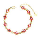 FASHION BOHEMIAN COLORFUL OIL DROPPING BRACELET_CWAJE0890