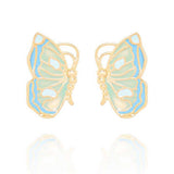 RETRO BUTTERFLY ELEMENT GRADIENT PENDANT EARRINGS_CWAJE1621