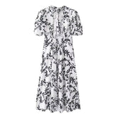 Street-Chic Chic Print Waist Dress