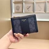 Geometric Pattern Bifold Zip Snap Wallet For Women_Cwab06204
