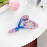 GRADIENT HEART HAIR CLAW SWEET PONYTAIL SHARK CLIP_CWAHA1585