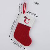 CLASSIC RED LETTER WOOL KNITTED CHRISTMAS SOCKS_CWMS1434