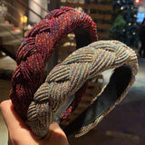FASHION MULTICOLOUR WEAVE DETAIL HAIR HOOP_CWAHA0201