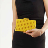 Vintage Rattan Acrylic Clutch Chain Shoulder Bag_Cwab5865
