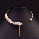 Vintage Niche Natural Freshwater Pearl Necklace