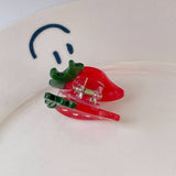 MINI FRUIT HAIR CLAWS STRAWBERRY LEMON CLIPS_CWAHA1331