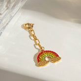 STAINLESS STEEL BIKINI PENDANT WITH DIAMOND DIY_CWMM4688