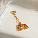 STAINLESS STEEL BIKINI PENDANT WITH DIAMOND DIY_CWMM4688