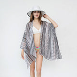 GEOMETRIC PRINTED KIMONOS SUMMER CARDIGAN_CWASC0781