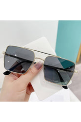 FLAT TOP FRAME SQUARE SUNGLASSES_CWASG0100