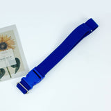 BUCKLE ADJUSTABLE SOLID COLOR BRAIDED BELT_CWABE0682