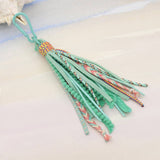 SOLID COLOR BOHEMIAN STYLE LONG TASSEL KEYCHAIN_CWMM3549