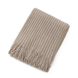 KNITTED SOFT WARM SOFA BLANKET BED END BLANKET_CWMM0200
