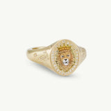 STAINLESS STEEL FASHION PAINTED RHINESTONE RING_CWMM5706