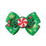 GLITTER REINDEER BOW HAIR CLIP FOR GIRLS_CWAHA6696