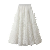 DELUXE TULLE TIERED MAXI SKIRT WITH FLARE_CWBMS0393