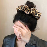 Leopard Colon Scrunchie Premium Hair Accessory