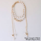 BOHO PEARL TASSEL WAIST CHAIN BELT FOR DRESSES_CWMM6413