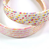 NEW WIDE BRIMMED STRAW HEADBAND_CWAHA0974