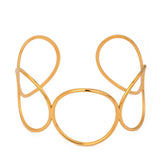 STYLISH IRREGULAR LARGE CIRCLE OPEN CUFF BRACELET_CWAJE4900