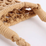 FASHIONABLE AND VERSATILE COTTON ROPE WOVEN BAG_CWAB4689