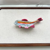 RAINBOW FISH HAIR CLAW OCEAN STYLE ACETATE CLIP_CWAHA5766