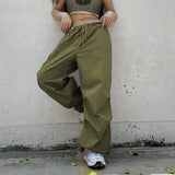 Trendy Low Waist Casual Wide-Leg Cargo Pants