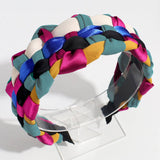 BOHEMIAN WIDE BRIMMED COLORFUL TWIST HEADBAND_CWAHA2193