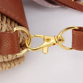 NEW RATTAN SMALL FRESH SOLID COLOR HAND WOVEN BAG_CWAB4697