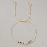 White Crystal Combination Beaded Bracelet_Cwab4625