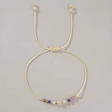 White Crystal Combination Beaded Bracelet_Cwab4625