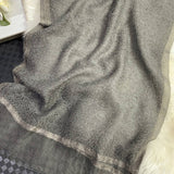 SILK WOOL GRADIENT SCARF ELEGANT LONG WINTERWRAP_CWASC0608