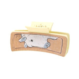 HORSE HEAD PATTERN LEATHER WESTERN HAIR CLAW CLIPS_CWASC1633