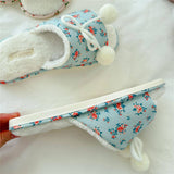 Womens Winter Fur Ball Style Open Toe Slippers_Cwmm2985