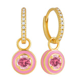 ROUND OIL DROP COLORFUL CREATIVE EARRINGS_CWAJE1752