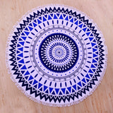 ROUND MICROFIBER TASSEL BEACH TOWEL BLANKET_CWMM7602