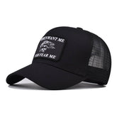 ANIMAL EMBROIDERED BREATHABLE MESH TRUCKER HAT_CWAH1359