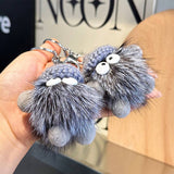 CUTE CARTOON BRIQUETTES CAR KEYCHAIN PENDANT_CWMM2587