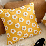 Tulip Embroidered Cute Pillow Cover For Bed Sofa_Cwmm7704