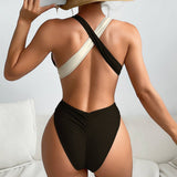 CROSS CONTRAST ONE PIECE SWIMSUIT_CWMW0279