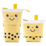 CUTE MILK TEA RETRACTABLE PULL DOWN PENCIL BAG_CWMM1967