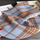 Classic Plaid Cashmere Feel Scarf For Women_Cwasc03235